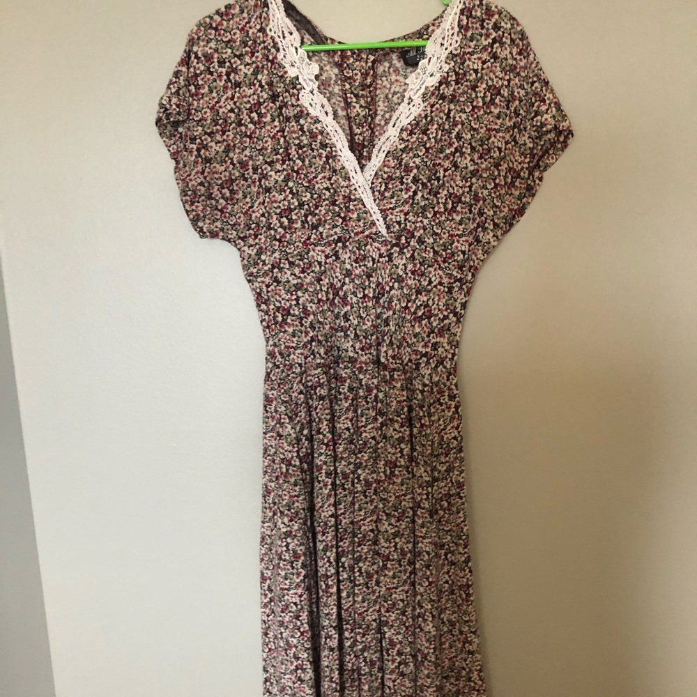 Vintage Floral, Tea Length Dress